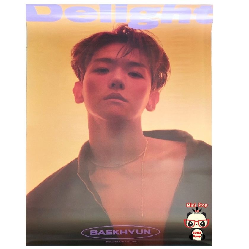 POSTER OFICIAL EXO BAEKHYUN DELIGHT (VER CINNAMON) MiniStop 6.23